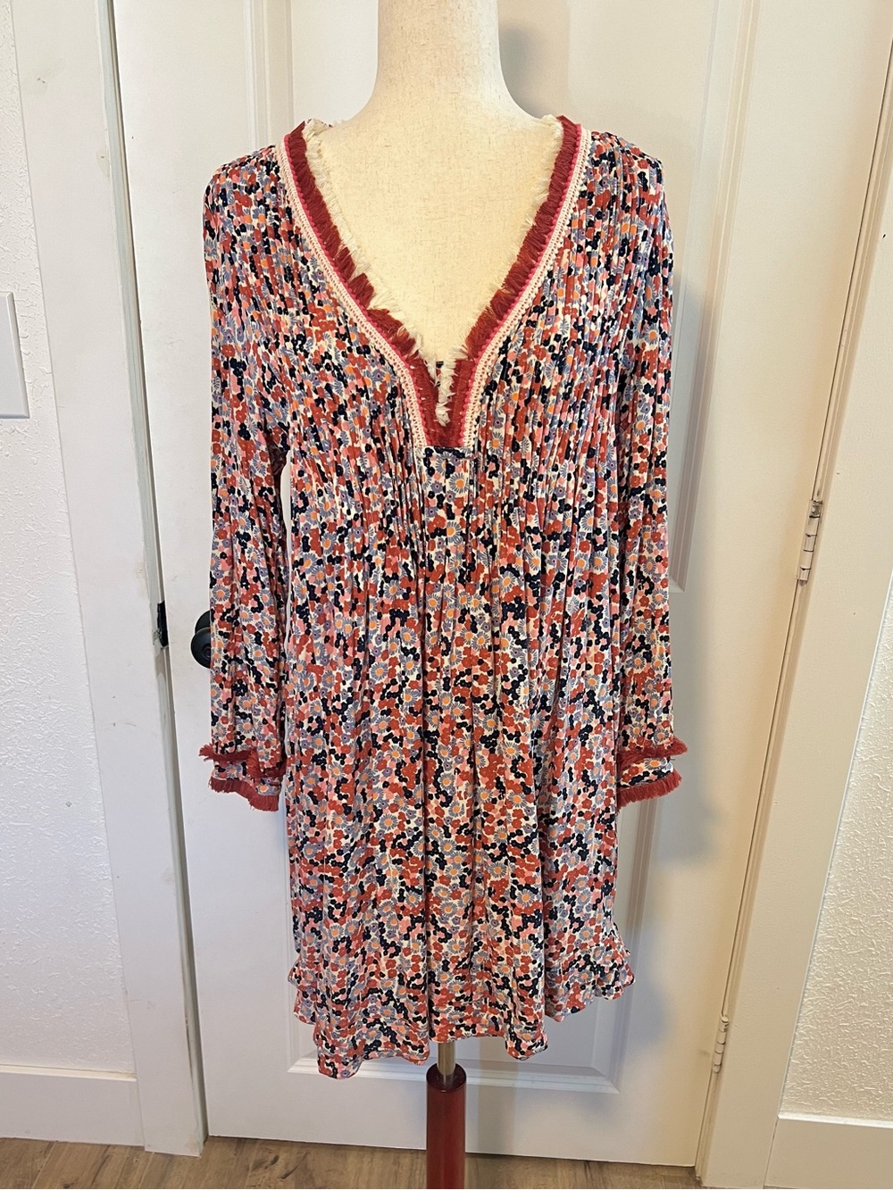 Poupette St Barth‎ Ola Long Sleeve Mini Dress